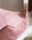 Pink Mousse Square Ottoman