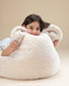 Cream White Bear Beanbag