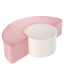 Pink Mousse Pouffe Set