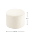 Cream White Pouffe