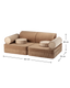 Toffee Settee