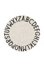 Washable Round Rug ABC
