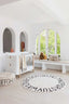 Washable Round Rug ABC