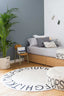 Washable Round Rug ABC