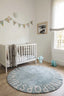 Washable Round Rug ABC