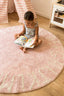 Washable Round Rug ABC
